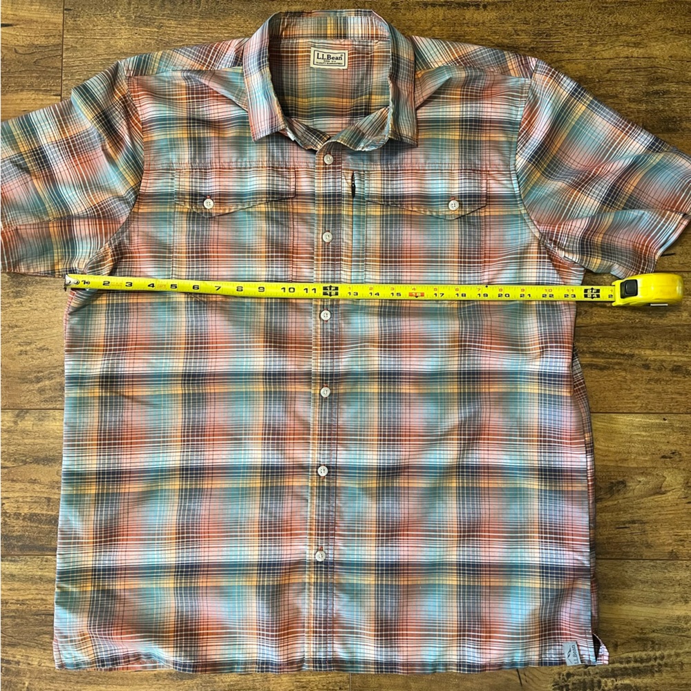 LL BEAN Men’s SunSmart Cool Weave Short Sleeve Shirt EUC - Picture 7 of 8